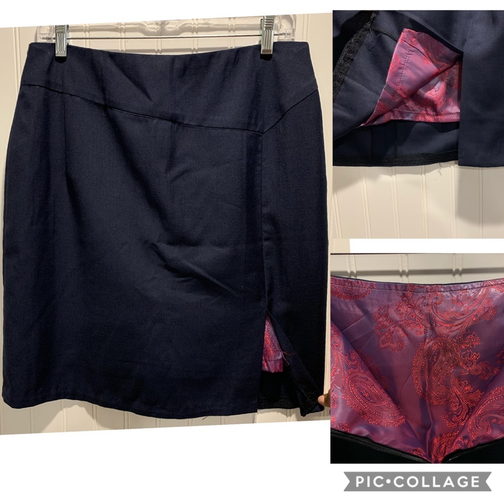 Skirt with Slit colorful interior
